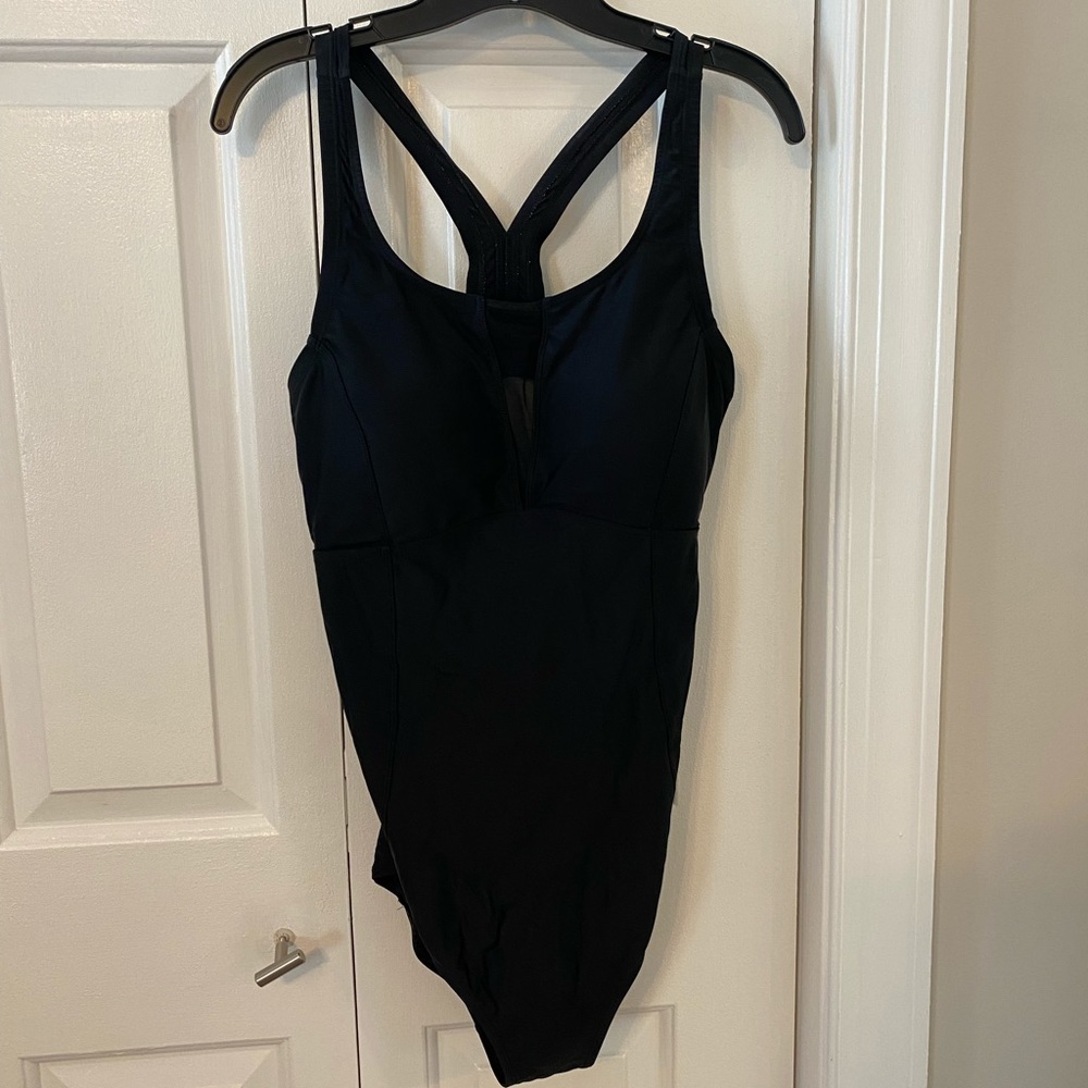 Black one piece swimsuit by Torrid